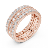 2.27 CT Round & Baguette Lab Grown Diamond Ring | WOKE