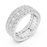 2.27 CT Round & Baguette Lab Grown Diamond Ring | WOKE