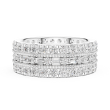 2.27 CT Round & Baguette Lab Grown Diamond Ring | WOKE