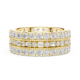 2.27 CT Round & Baguette Lab Grown Diamond Ring | WOKE