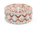 3.77 CT Princess &  Round Lab Grown Diamond Ring | WOKE