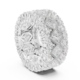 3.77 CT Princess &  Round Lab Grown Diamond Ring | WOKE