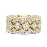 3.77 CT Princess &  Round Lab Grown Diamond Ring | WOKE