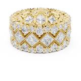 3.77 CT Princess &  Round Lab Grown Diamond Ring | WOKE