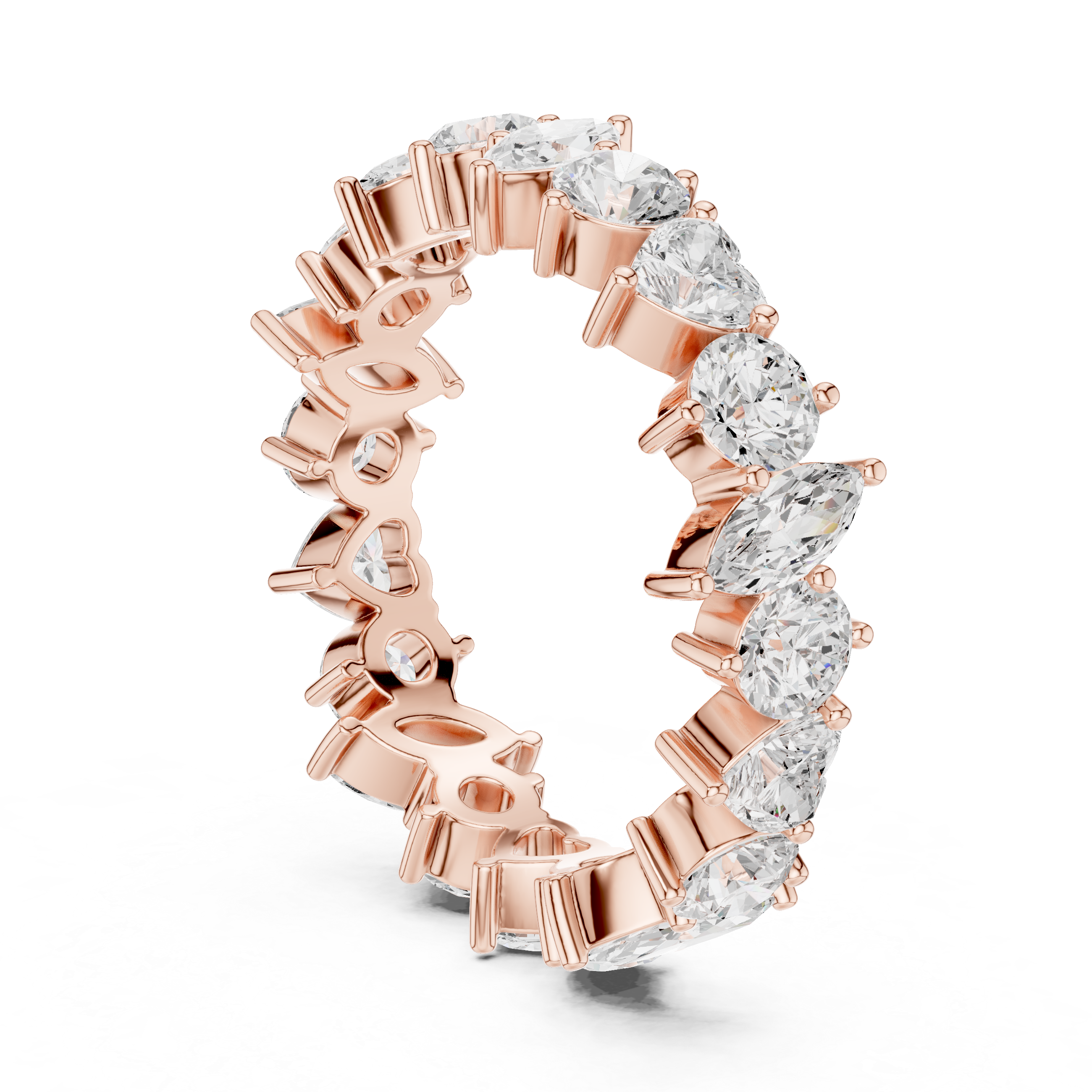 3.08 CT Marquise,Heart &  Round Lab Grown Diamond Ring | WOKE