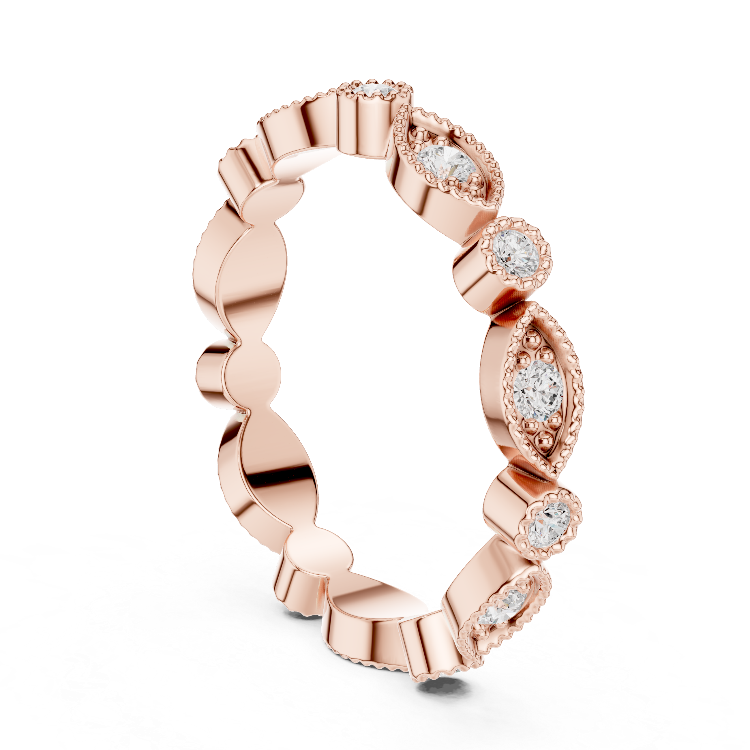 0.49 CT   Round Lab Grown Diamond Ring | WOKE