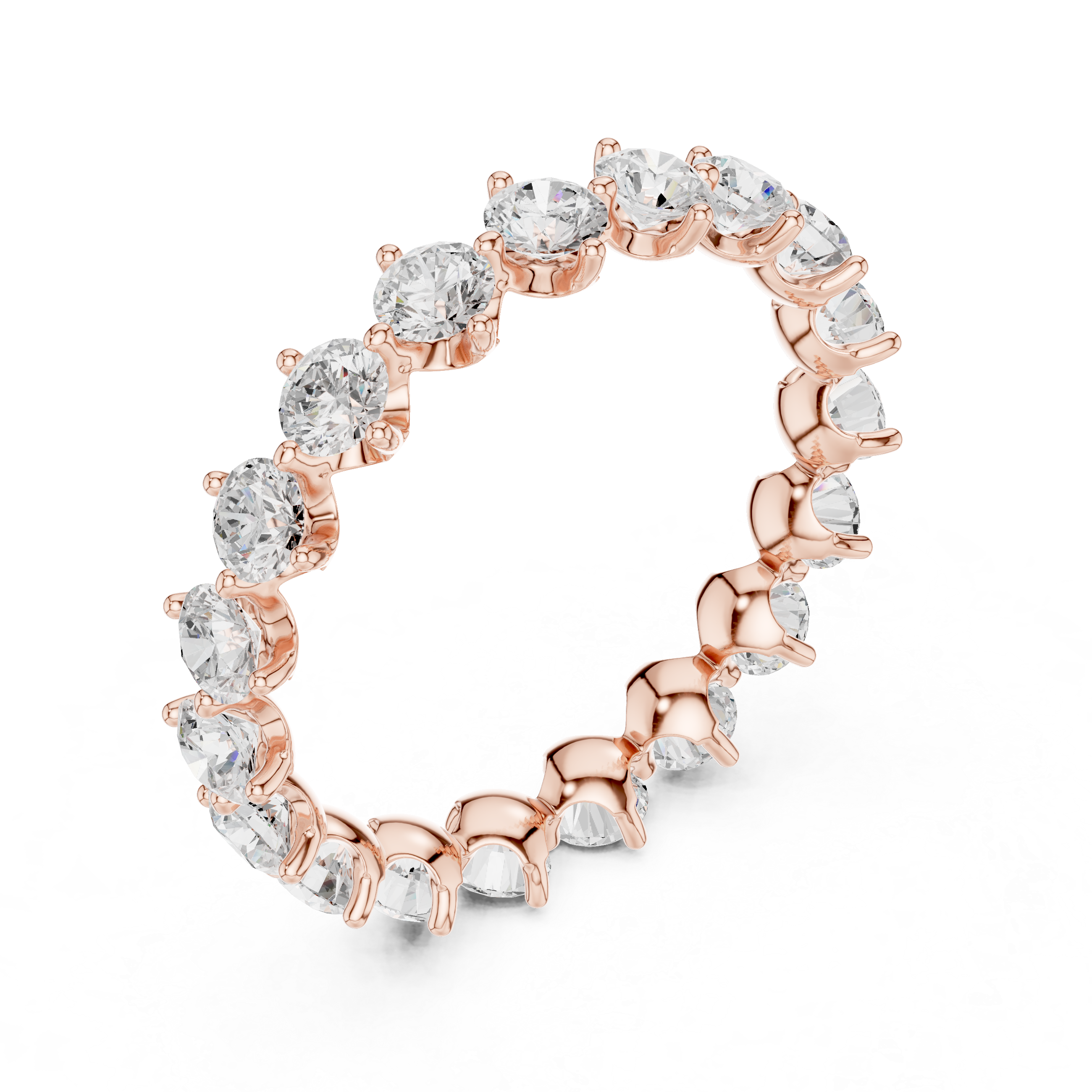 2.09 CT   Round Lab Grown Diamond Ring in 9K Gold | WOKE