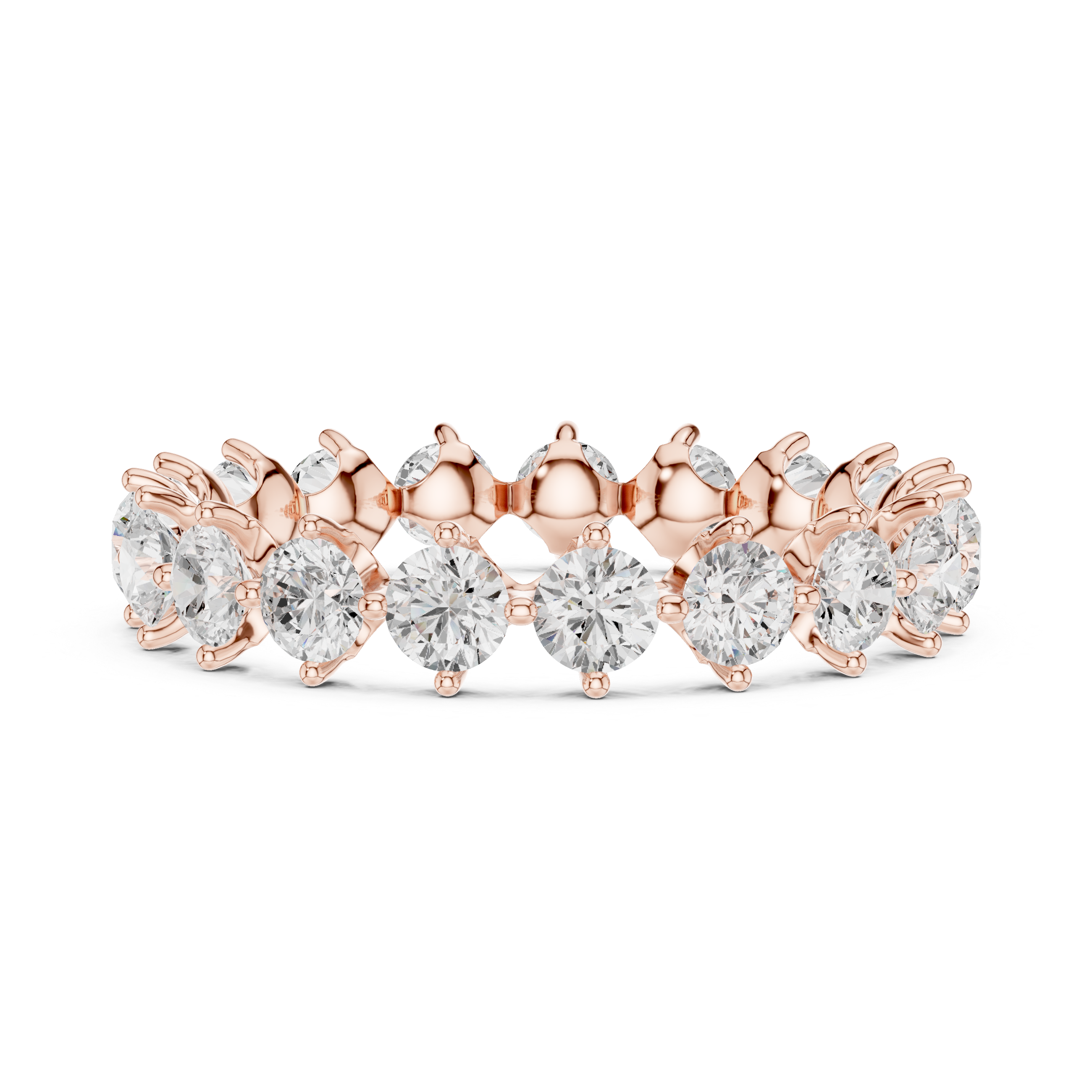 2.09 CT   Round Lab Grown Diamond Ring in 9K Gold | WOKE
