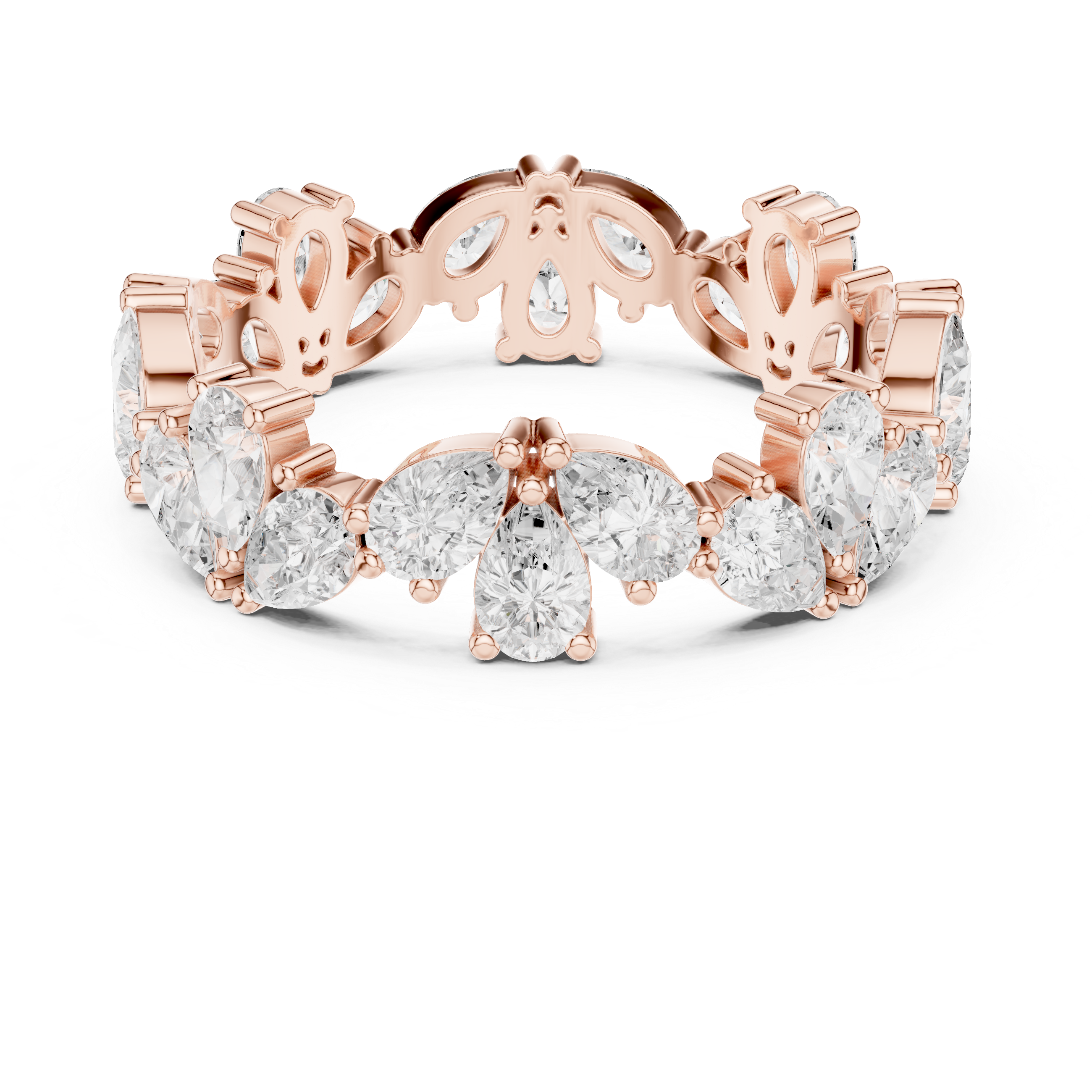 2.22 CT  Pear Lab Grown Diamond Ring | WOKE
