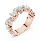 1.88 CT Round & Pear Lab Grown Diamond Ring | WOKE