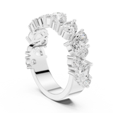 1.88 CT Round & Pear Lab Grown Diamond Ring | WOKE