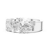 1.88 CT Round & Pear Lab Grown Diamond Ring | WOKE