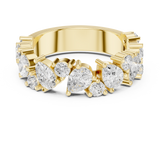 1.88 CT Round & Pear Lab Grown Diamond Ring | WOKE
