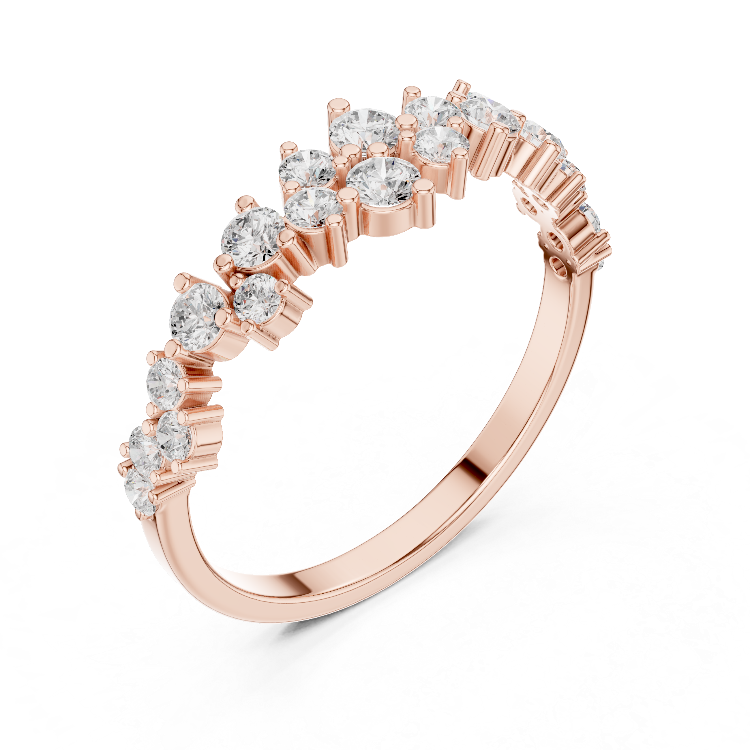 0.54 CT Round Lab Grown Diamond Ring | WOKE