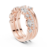 1.175 CT Marquise & Round Lab Grown Diamond Ring | WOKE