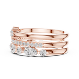 1.175 CT Marquise & Round Lab Grown Diamond Ring | WOKE