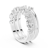 1.175 CT Marquise & Round Lab Grown Diamond Ring | WOKE