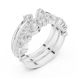 1.175 CT Marquise & Round Lab Grown Diamond Ring | WOKE