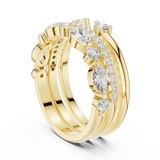 1.175 CT Marquise & Round Lab Grown Diamond Ring | WOKE