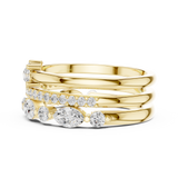 1.175 CT Marquise & Round Lab Grown Diamond Ring | WOKE