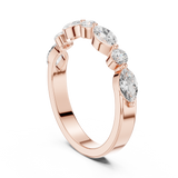 0.785  CT Marquise & Round Lab Grown Diamond Ring | WOKE