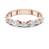 0.785  CT Marquise & Round Lab Grown Diamond Ring | WOKE