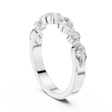 0.785  CT Marquise & Round Lab Grown Diamond Ring | WOKE