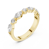 0.785  CT Marquise & Round Lab Grown Diamond Ring | WOKE