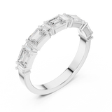 0.85 CT Baguette &  Emerald Grown Diamond Ring | WOKE