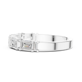 0.85 CT Baguette &  Emerald Grown Diamond Ring | WOKE