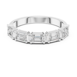 0.85 CT Baguette &  Emerald Grown Diamond Ring | WOKE