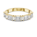 0.85 CT Baguette &  Emerald Grown Diamond Ring | WOKE
