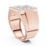 1.32 CT  Princess & Round Lab Grown Diamond Ring | WOKE
