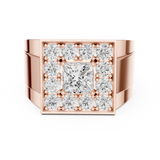 1.32 CT  Princess & Round Lab Grown Diamond Ring | WOKE