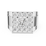 1.32 CT  Princess & Round Lab Grown Diamond Ring | WOKE