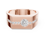 0.68 CT   Round Lab Grown Diamond Ring | WOKE