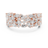 0.255 CT  Marquise & Round Lab Grown Diamond Ring | WOKE