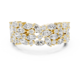 0.255 CT  Marquise & Round Lab Grown Diamond Ring | WOKE