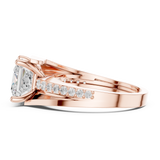 0.23 CT  Princess & Round Lab Grown Diamond Ring | WOKE