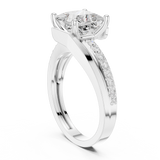 0.23 CT  Princess & Round Lab Grown Diamond Ring | WOKE