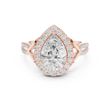 2.344 CT Pear  & Round Lab Grown Diamond Ring | WOKE (Copy)