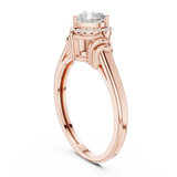 7.924 CT Heart & Round Lab Grown Diamond Ring | WOKE