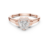 7.924 CT Heart & Round Lab Grown Diamond Ring | WOKE