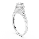 7.924 CT Heart & Round Lab Grown Diamond Ring | WOKE