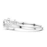 7.924 CT Heart & Round Lab Grown Diamond Ring | WOKE