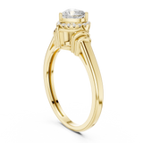 7.924 CT Heart & Round Lab Grown Diamond Ring | WOKE