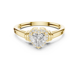 7.924 CT Heart & Round Lab Grown Diamond Ring | WOKE