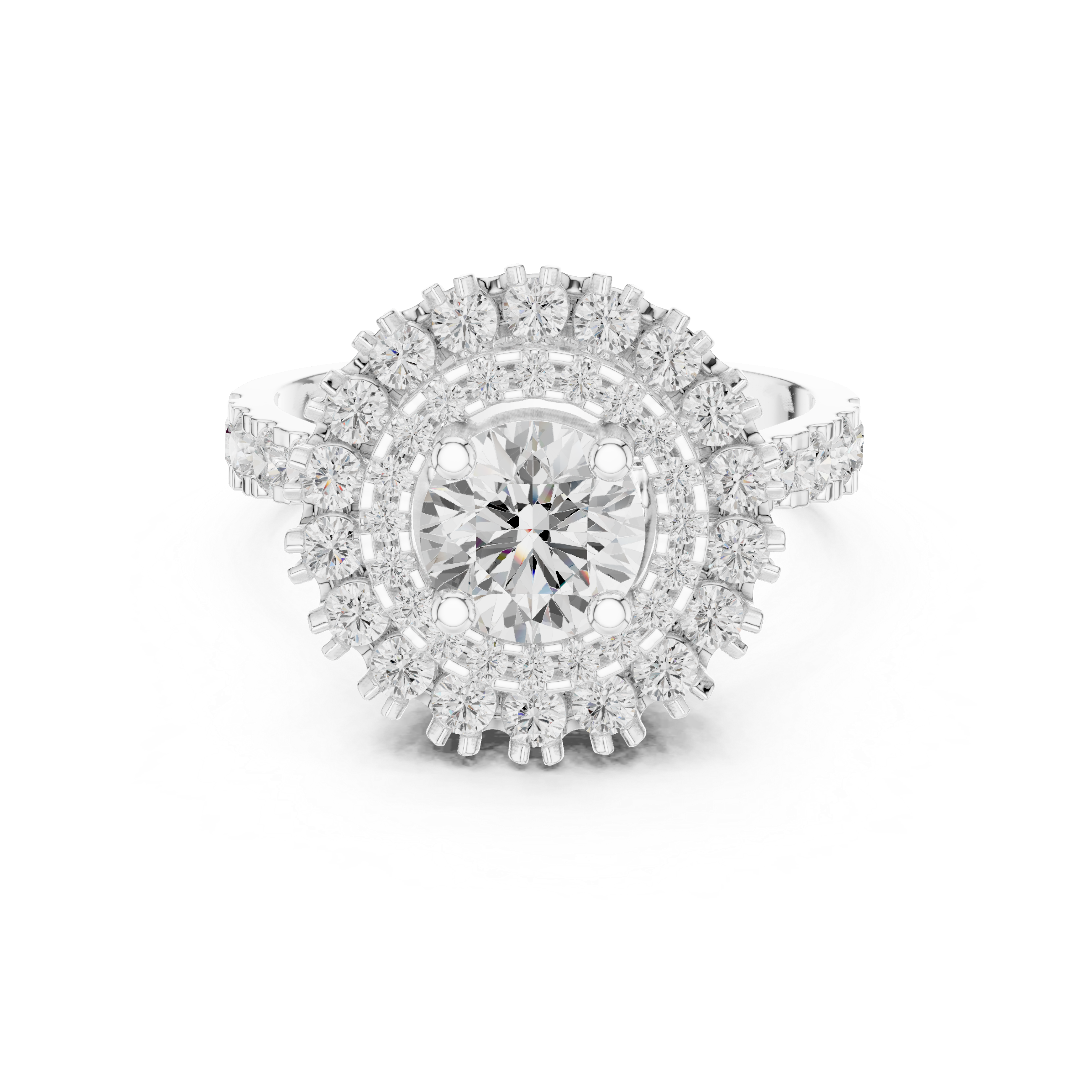 1.948 CT Round Lab Grown Diamond Ring | WOKE