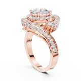 2.85 CT Round Lab Grown Diamond Ring | WOKE