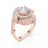 2.85 CT Round Lab Grown Diamond Ring | WOKE